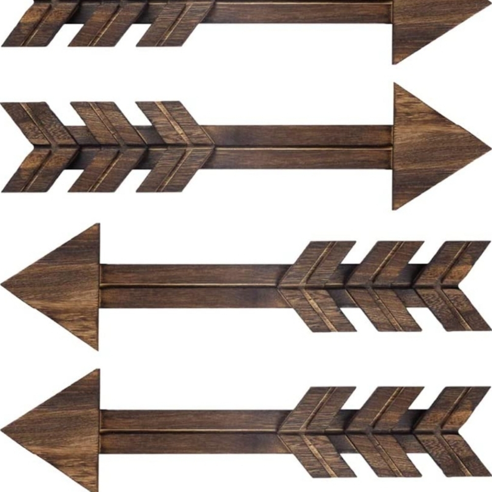 Wood Arrow Sign Wall Hanging (4)
